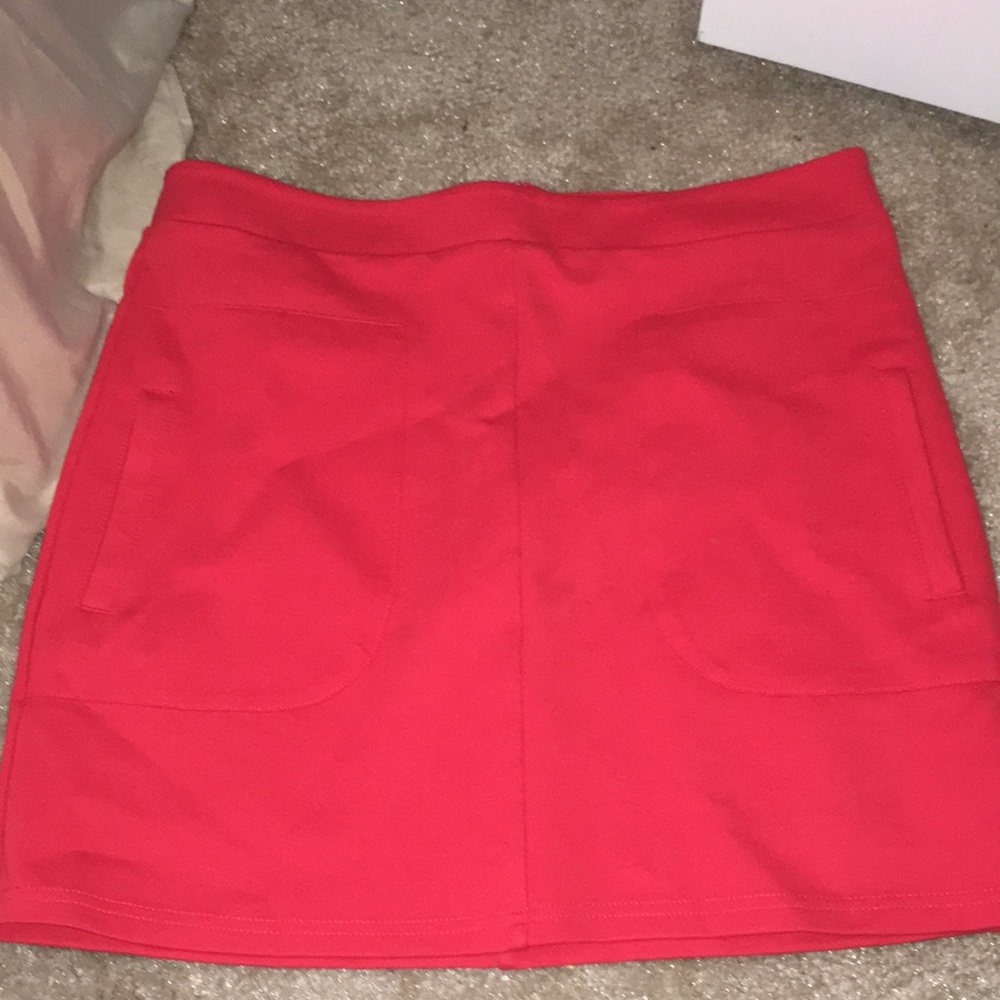 Classy red skirt